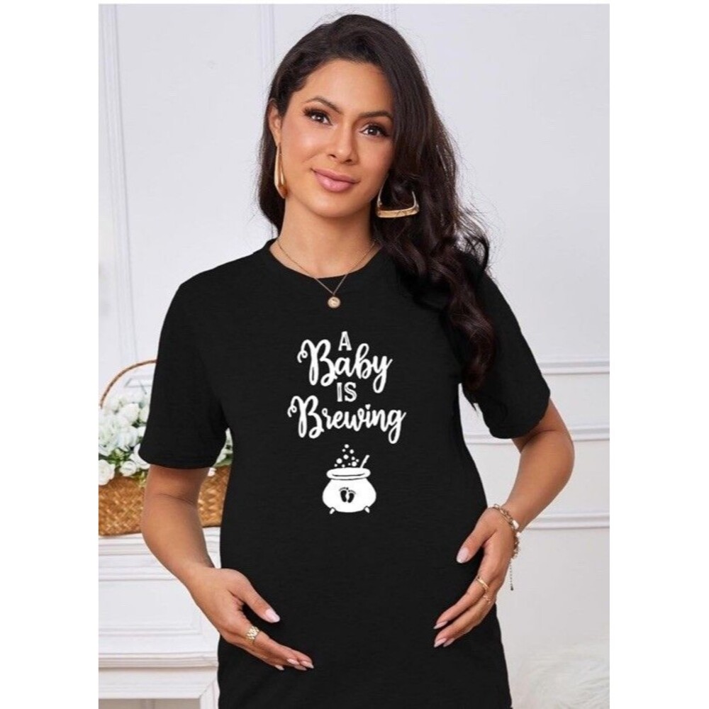 A Baby is Brewing Maternity Halloween Sanderson Sisters Pregnancy Announcement